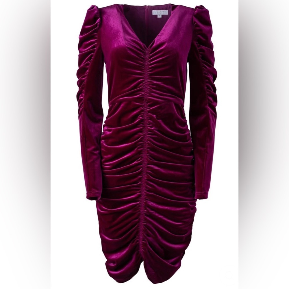 NWT Ivy and Co Juliet “Sugar Plum” Velvet Dress, Size Large
